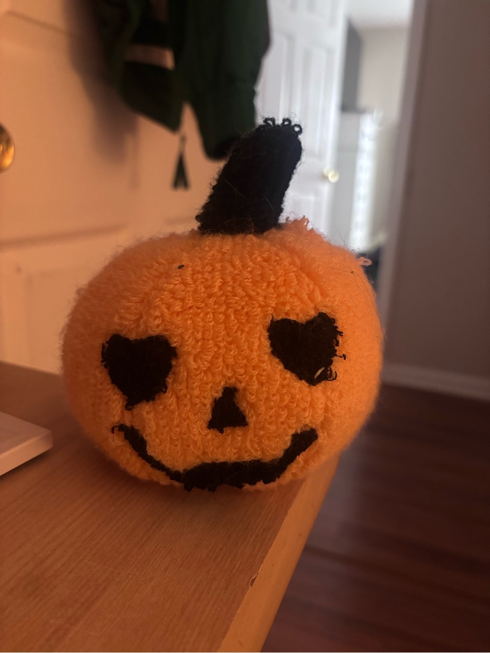Plush Orange Jack-o'-Lantern Pumpkin Toy